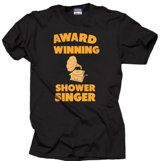 Award Winning Shower Singer T-shirt Funny T-shirt Singer shirt