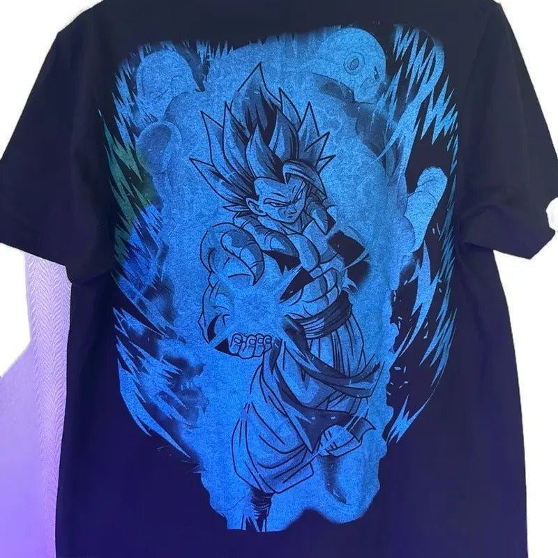 Azul vgt Men's T-Shirt - Black Graphic Print, Casual Style, Suitable for Everyday Wear - Top, Menswear