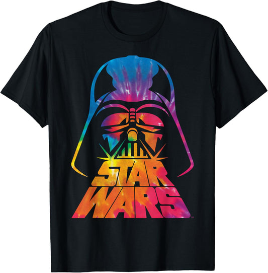 Darth Vader Tie Dye Helmet Graphic T-Shirt Z1 T-Shirt