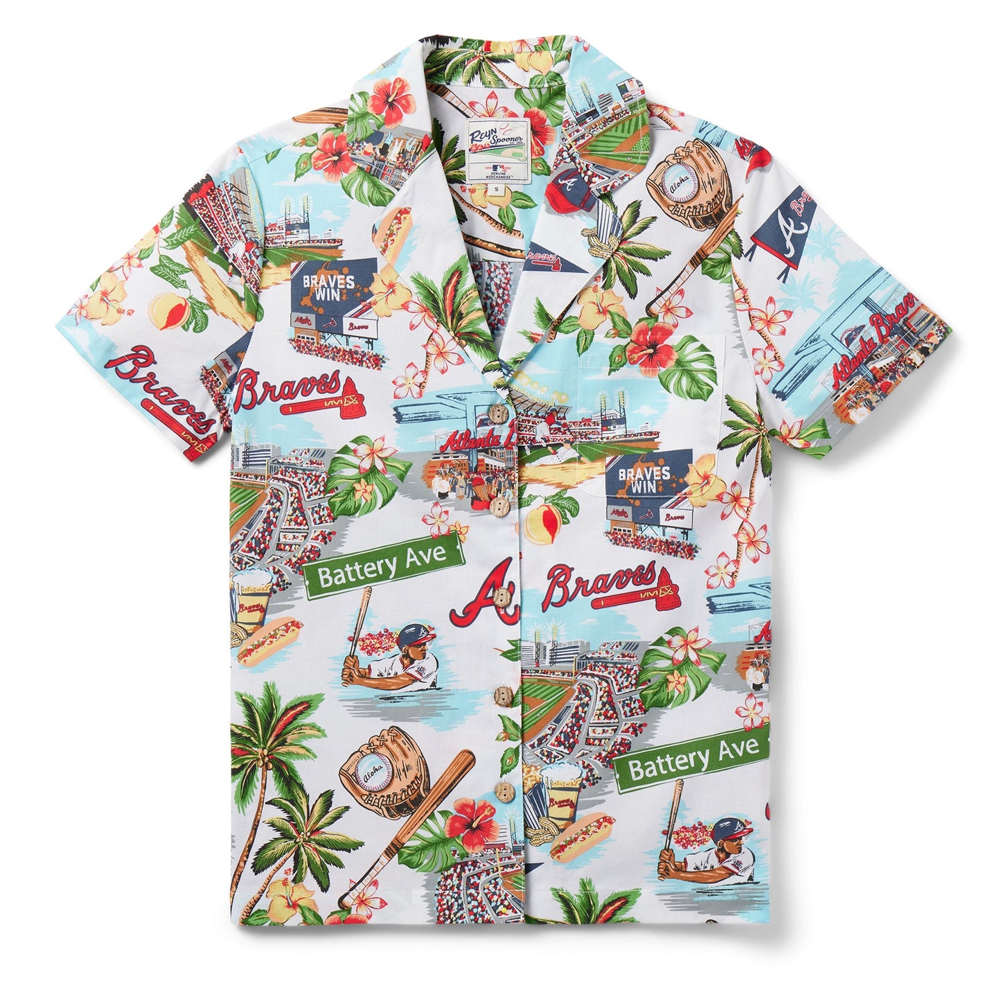 MLB® WOMEN'S ATLANTA BRAVES SCENIC CAMP SHIRT