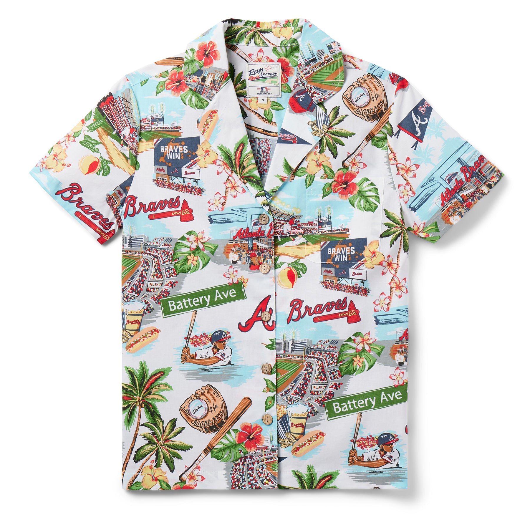 MLB® WOMEN'S ATLANTA BRAVES SCENIC CAMP SHIRT