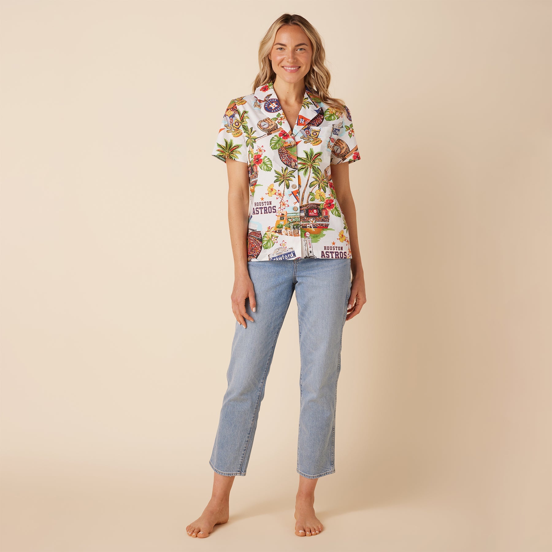 MLB® WOMEN'S HOUSTON ASTROS SCENIC CAMP SHIRT