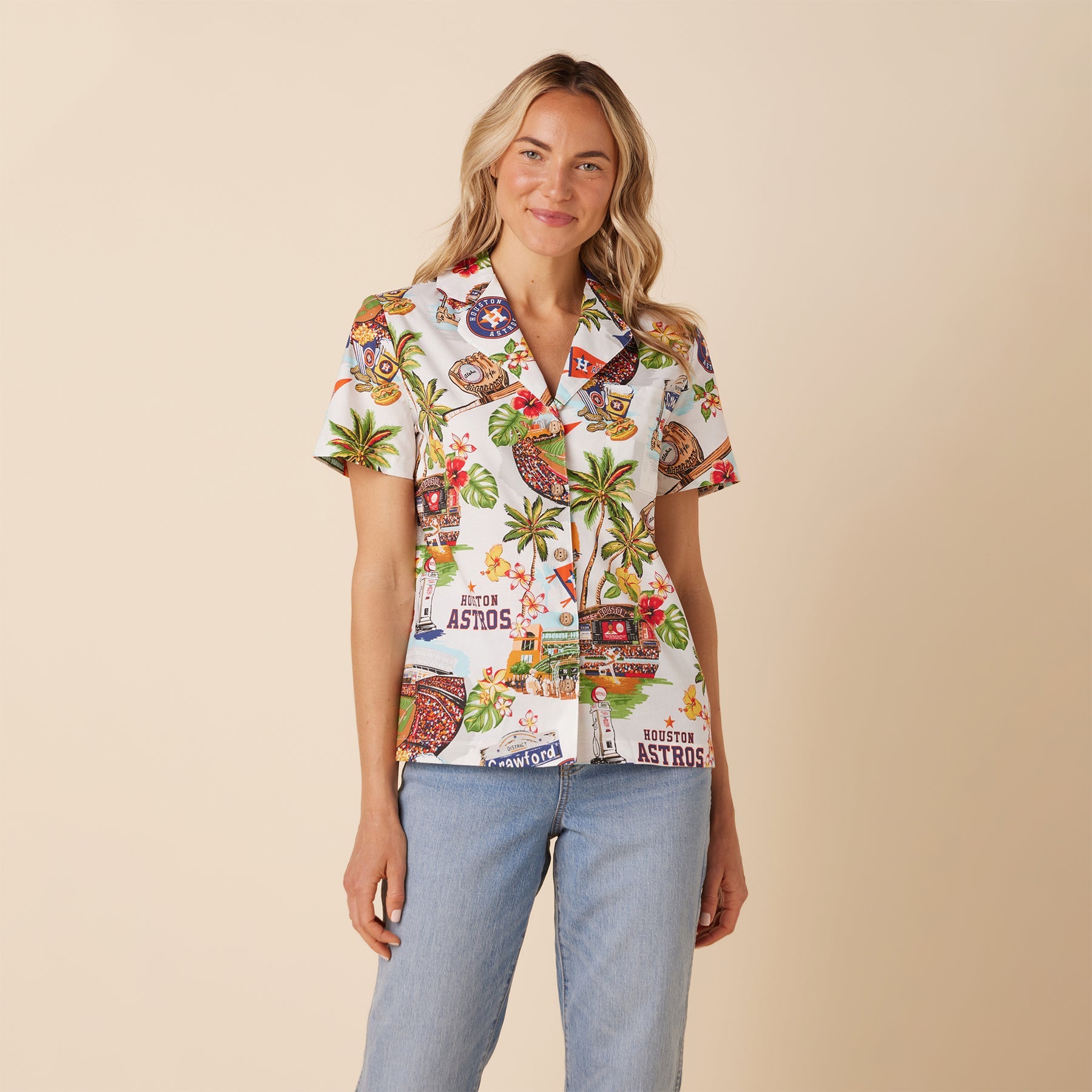 MLB® WOMEN'S HOUSTON ASTROS SCENIC CAMP SHIRT