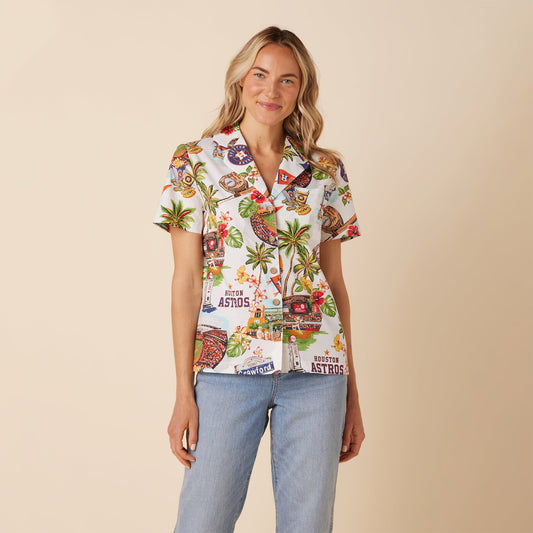 MLB® WOMEN'S HOUSTON ASTROS SCENIC CAMP SHIRT