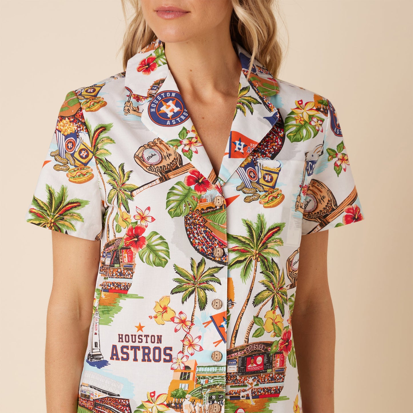 MLB® WOMEN'S HOUSTON ASTROS SCENIC CAMP SHIRT