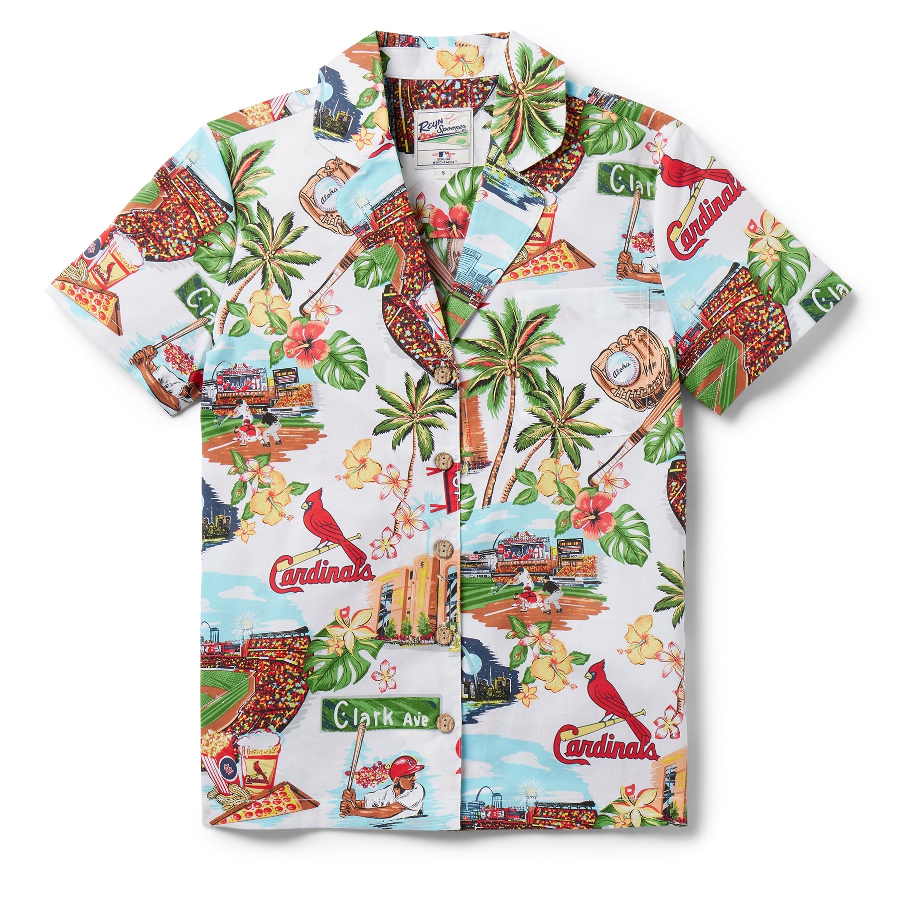 MLB® WOMEN'S ST. LOUIS CARDINALS SCENIC CAMP SHIRT
