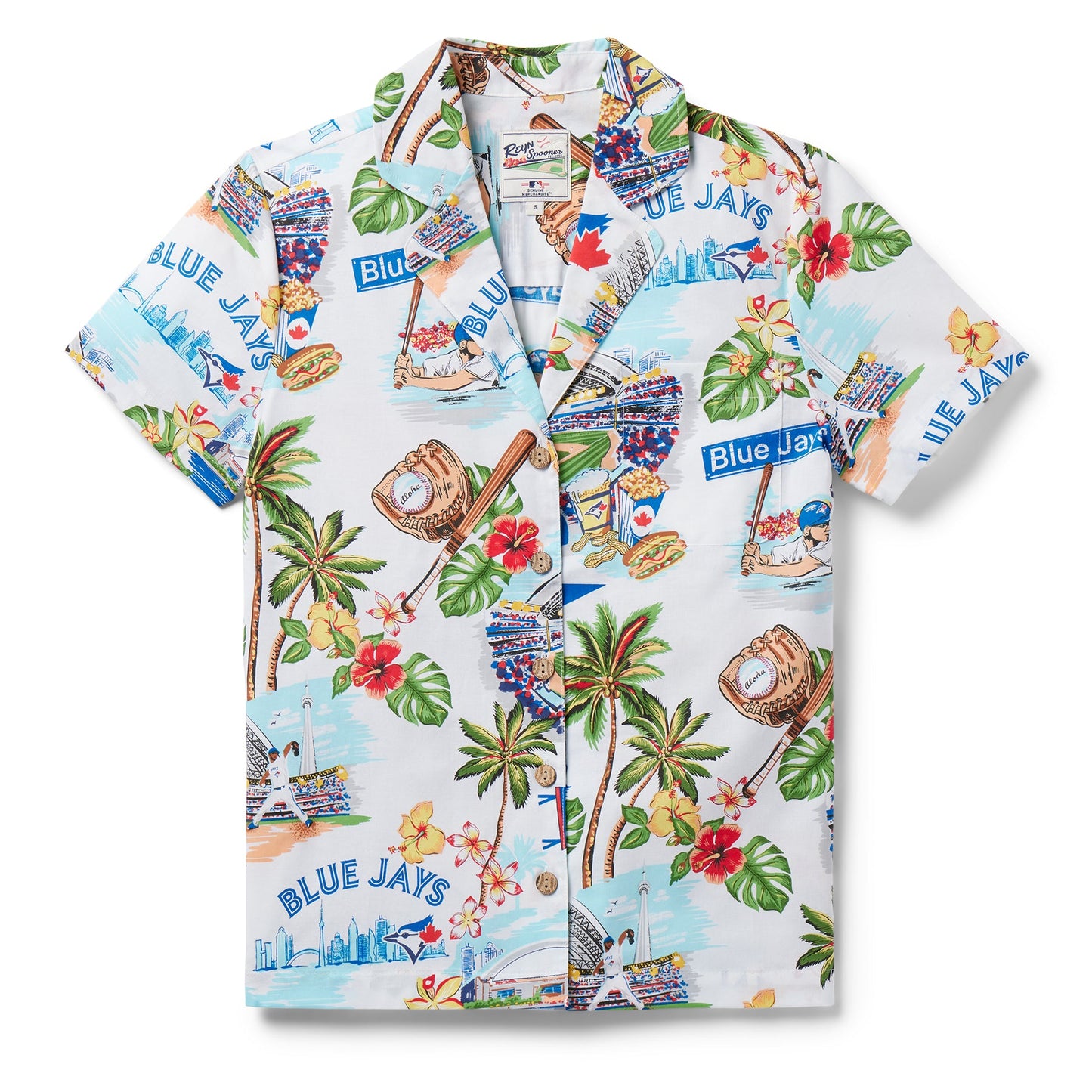 MLB® WOMEN'S TORONTO BLUE JAYS SCENIC CAMP SHIRT