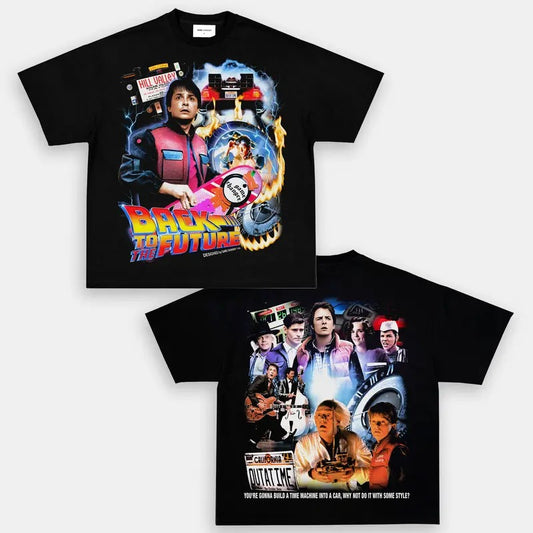 BACK TO THE FUTURE V2 TEE Trending Movie T shirt Vintage 90s T-shirt gift for Movie fans gift for him gift for her unisex T-shirt Urbanwear Shirt Casual Fabric