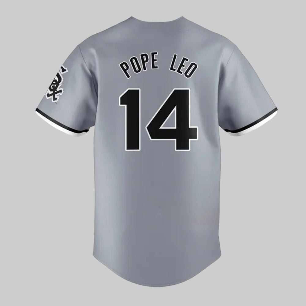 2025 White Sox Pope Leo XIV Baseball Jersey - Grishko.com