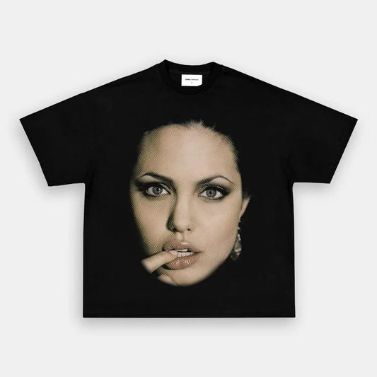 BIG FACE ANGELINA TEE Trending Movie T shirt Vintage 90s T-shirt gift for Movie fans gift for him gift for her unisex T-shirt Urbanwear Shirt Casual Cotton