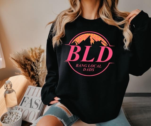 BLD womens Crew Neck Sweatshirt Casual Comfortable T-Shirts, Hoodie | InkThreadWorks.com