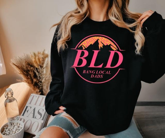BLD womens Crew Neck Sweatshirt Casual Comfortable T-Shirts, Hoodie | InkThreadWorks.com