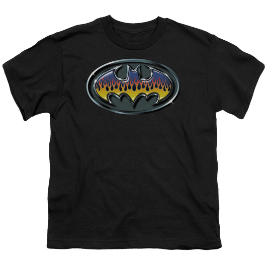 DC Batman Hot Rod Shield - Youth T-Shirt