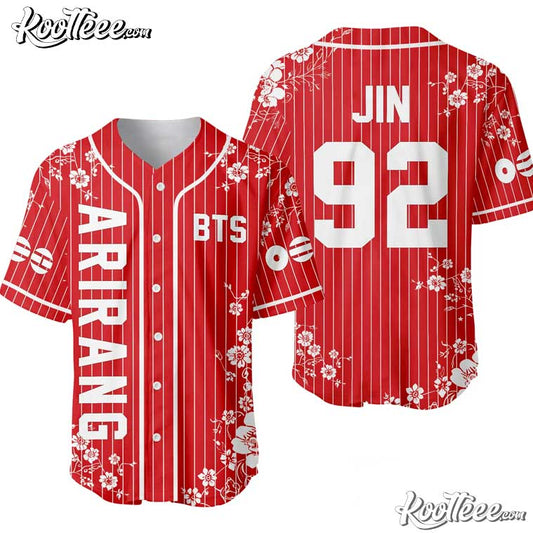 BTS Members Arirang World Tour Custom Baseball Jersey