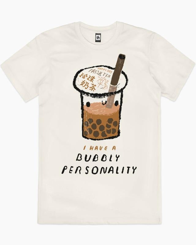 BUBBLY PERSONALITY T-SHIRT, Men Summer Fashion Cotton, Cotton Menswear, S to 3XL Soft Top Hoodie, Sweatshirt