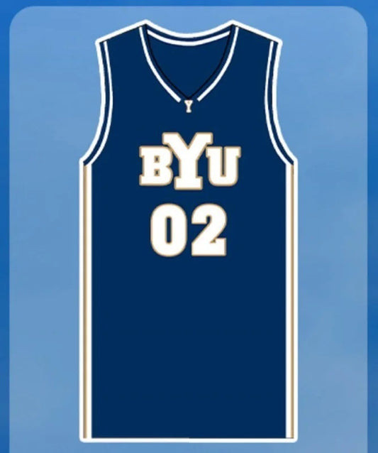BYU Cougars Custom Navy Basketball Retro Jersey