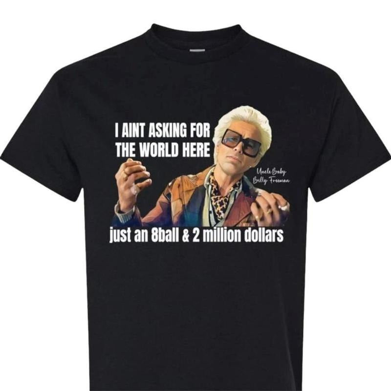 Baby Billy 8ball And 2 Million Dollars Tshirt, Baby Billy Tour 1989, The Righteous Gemstones Movie, Misbehavin Tour, Unisex Short Sleeve Tee, Graphic Streetwear T-Shirt