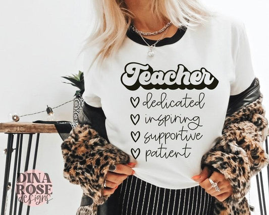 Back To School Teacher Shirt, Teacher Appreciation Shirt, Teacher Shirt Shirt, Teacher Affirmations Shirt, Teacher Quotes...