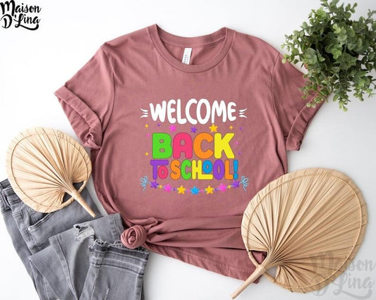 Back To School Welcome Back to School T Shirt Sweater Hoodie, Hello School Shirt, First Day Of School Tee, Gift For...