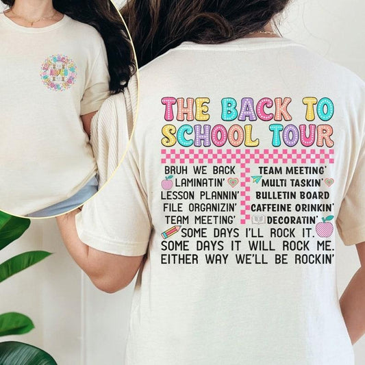 Back to School Teacher Tour Shirt, Teacher Tour Tee, Concert Tour Teacher Back to School Shirt, Elementary Middle School Teacher  T-shirt, sweater and Hoodie