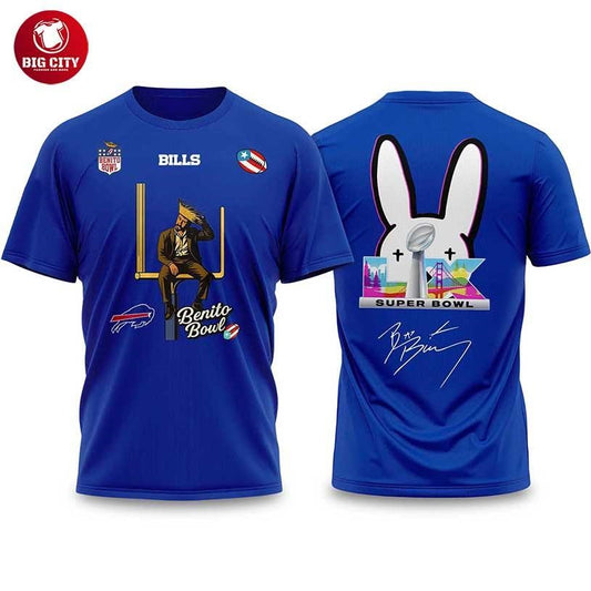Bad Bunny 2026 Bills Bowl LX Halftime Show Two Sided Shirt