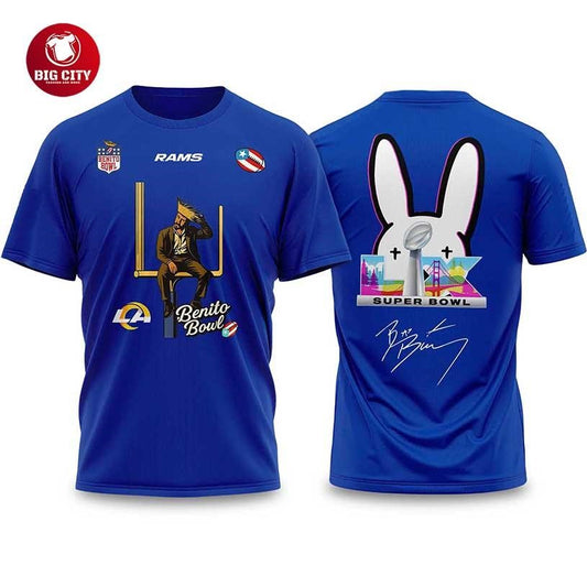 Bad Bunny 2026 Rams Bowl LX Halftime Show Two Sided Shirt