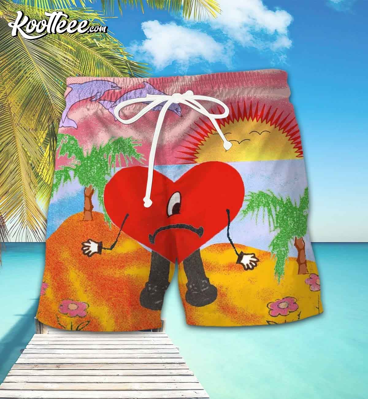 Bad Bunny Hawaiian Shirt Hawaiian Shorts