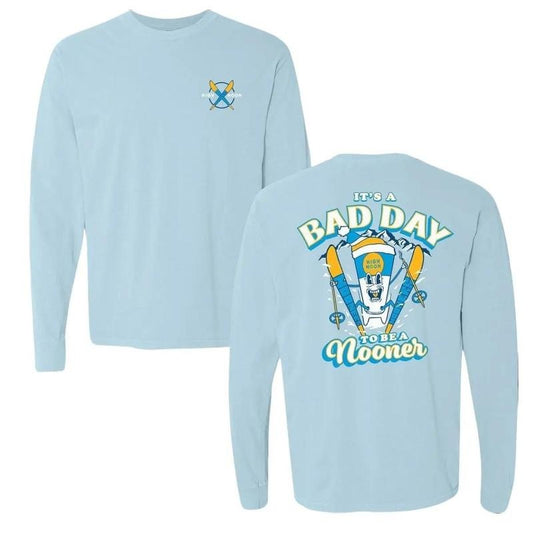 Bad Day To Be A Nooner Ski Club Long Sleeve Sweatshirt T-Shirts, Hoodie | InkThreadWorks.com