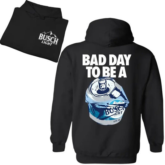 Bad Day to Be a Busch Light 2 Sides Printed Gildan-Unisex Hoodie Cotton T-Shirts, Sweatshirt | InkThreadWorks.com