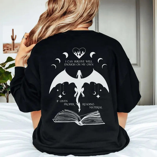 Bad Moms Book Club Sweatshirt - I Can Survive Well Enough Crewneck T-Shirts, Hoodie | InkThreadWorks.com