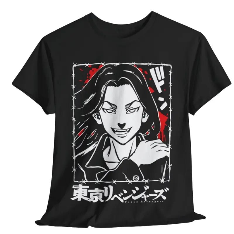 Baji T-Shirt, Anime Shirt, Japanese Anime, Anime Vintage T-Shirt, Anime Lover Shirt Hoodie, Sweatshirt | InkThreadWorks.com