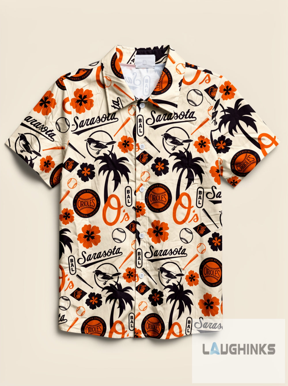 Baltimore Orioles 2026 Sarasota Spring Training Giveaway Hawaiian Shirt