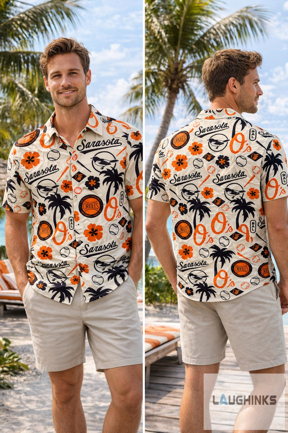 Baltimore Orioles 2026 Sarasota Spring Training Giveaway Hawaiian Shirt