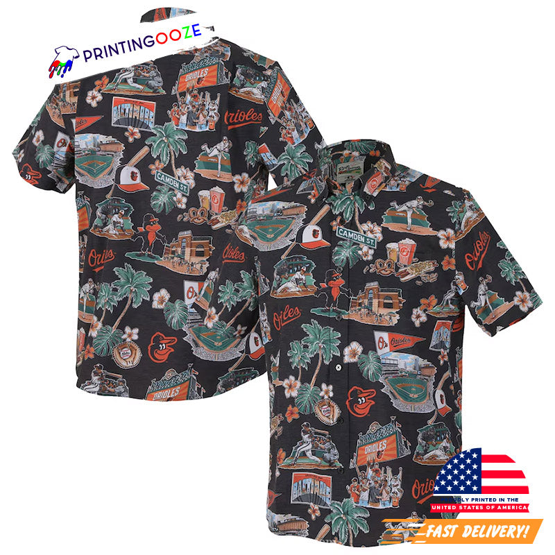 Baltimore Orioles Baseball Team MLB Hawaiian Shirt