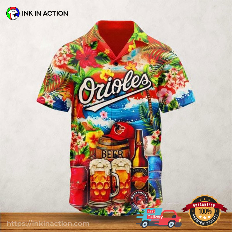 Baltimore Orioles Summer Hawaiian Shirt