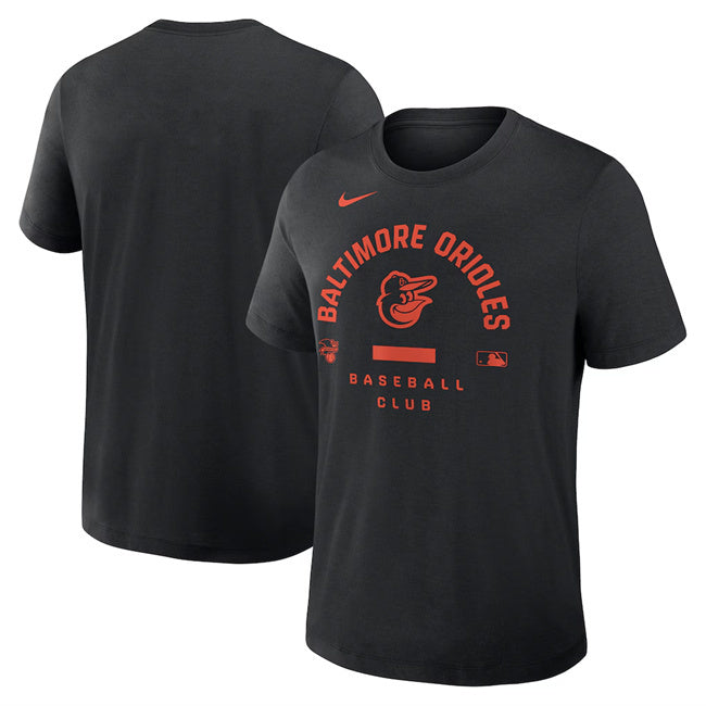 Baltimore Orioles Black Collection Early Work Tri-Blend Dri-FIT T-Shirt