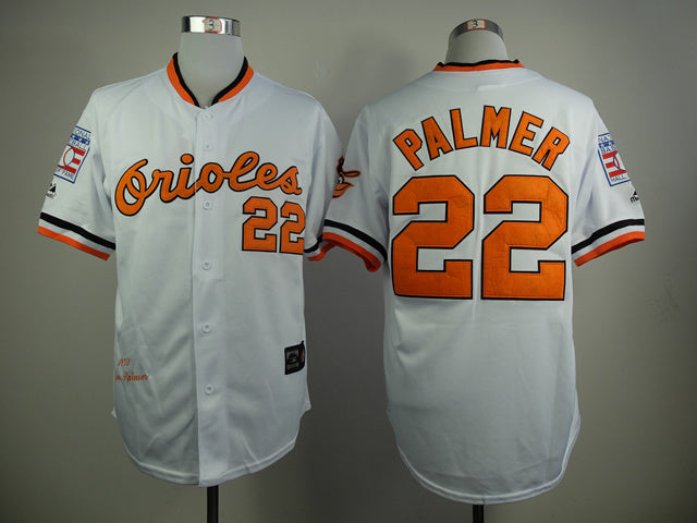 Baltimore Orioles #22 22 White 1970 Retro With Logo