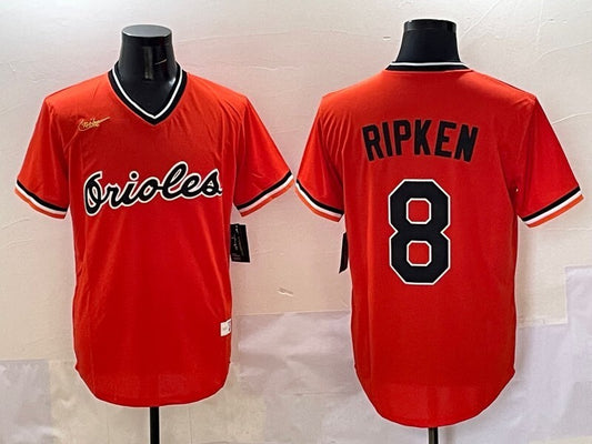 Baltimore Orioles #8 Cal Ripken Jr. Orioles Adult Style 2