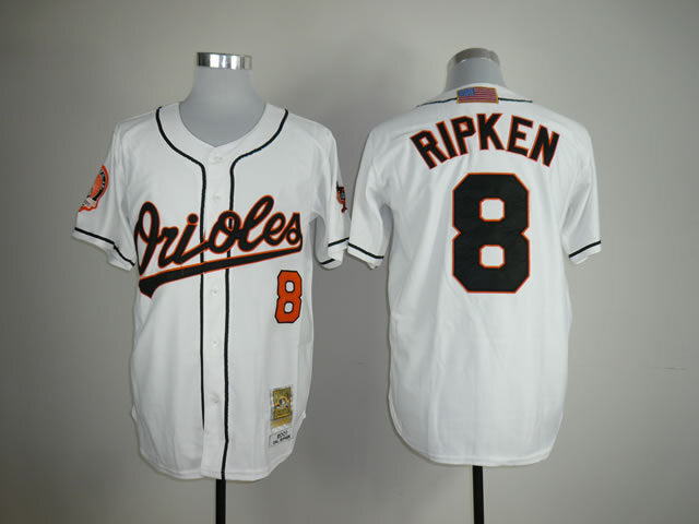 Baltimore Orioles #8 Orioles 8# White Retro
