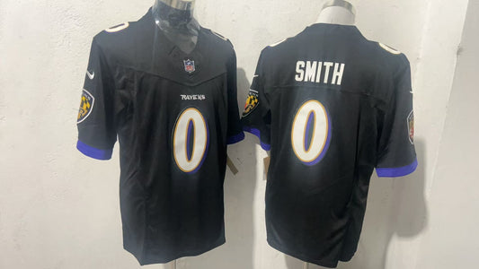 Baltimore Ravens #0 Roquan Smith Style 1