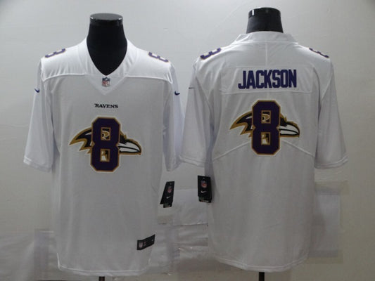Baltimore Ravens #8 Lamar Jackson White Shadow 89