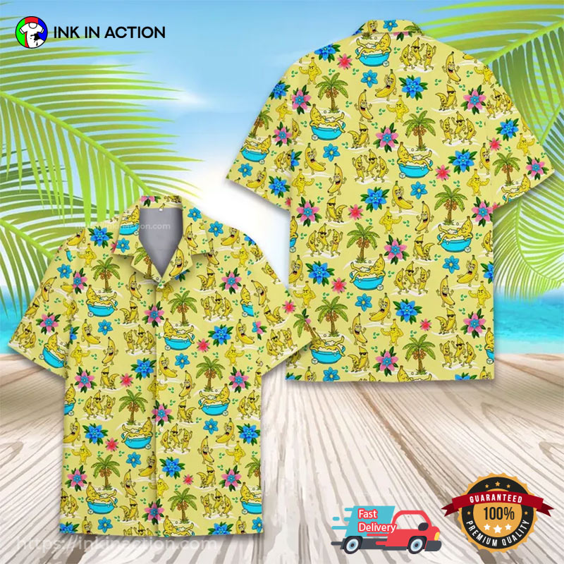 Banana Is On Holiday Cute Hawaiian Shirt