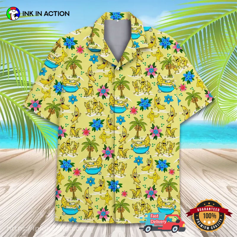 Banana Is On Holiday Cute Hawaiian Shirt