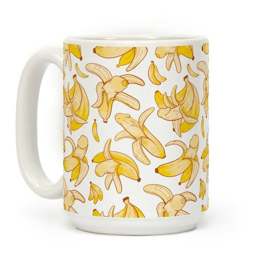 Banana penis pattern Coffee Mug 11oz-15oz, Funny Coffee Mug, Gift Ideas