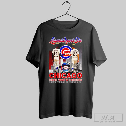 Banks And Sandberg Legends Never Die Chicago Cubs