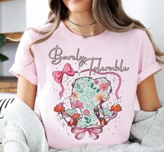 Barely Tolerable Shirt, Pride and Prejudice Tee, Book Lover Sweater, Obstinate Headstrong Girl Hoodie, bookworm Shirt,...