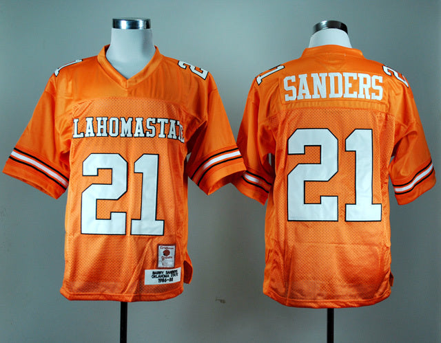Barry Sanders 21 Orange Style 1