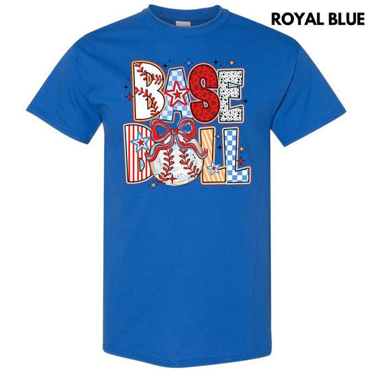 Baseball Crazy Pattern Gildan Short Sleeve T-Shirt 'NLB' Hoodie, Sweatshirt | InkThreadWorks.com