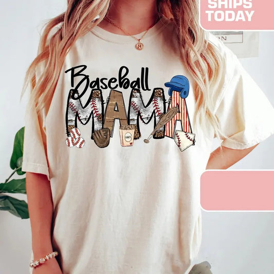Baseball Mama Tee, Baseball Mom Shirt, Baseball Shirt For Women, Sports Mom Shirt, Mothers Day Gift, Family Baseball...