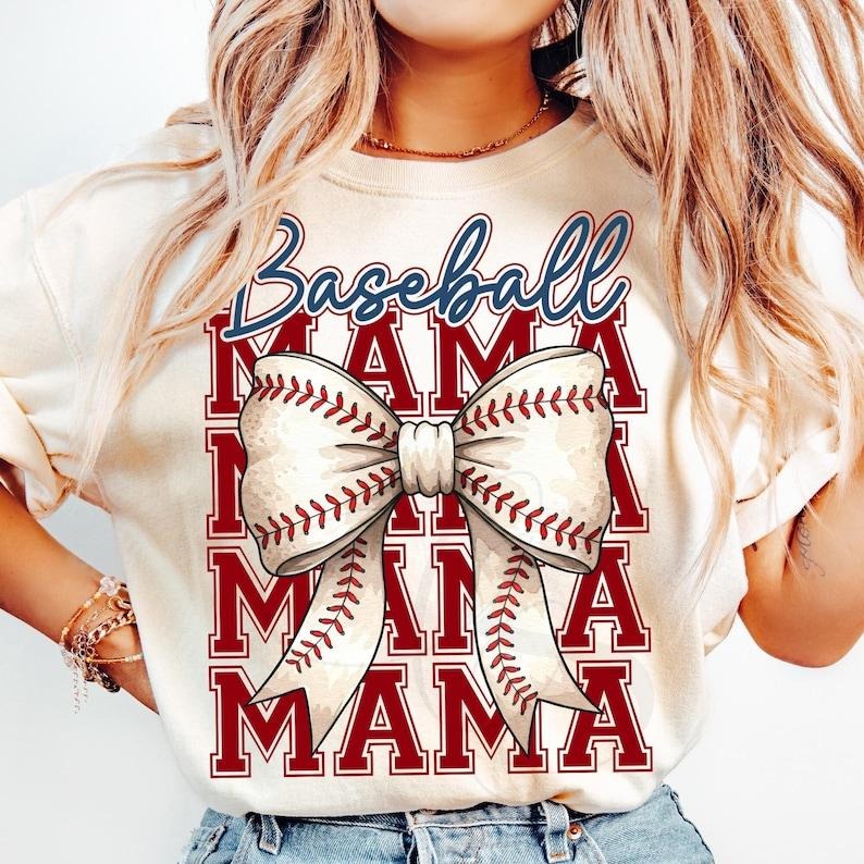Baseball Mama Tshirt, Baseball Coquette Bow Shirt, Game Day T-shirt, Baseball Mom Tee, Oversized Tee Hoodie, Sweatshirt
